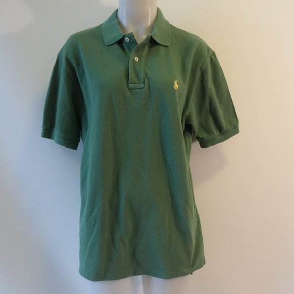 Mens Polo by Ralph Lauren Green Polo Shirt M * - Picture 1 of 5